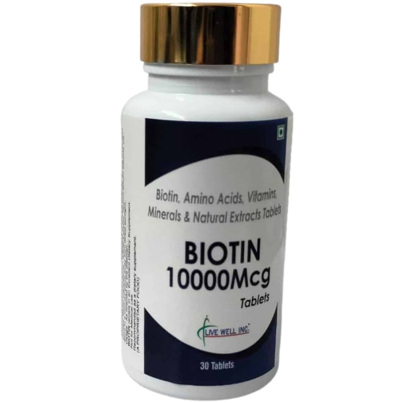 Live Well Inc Biotin 1000 Mcg (30 Tablets)