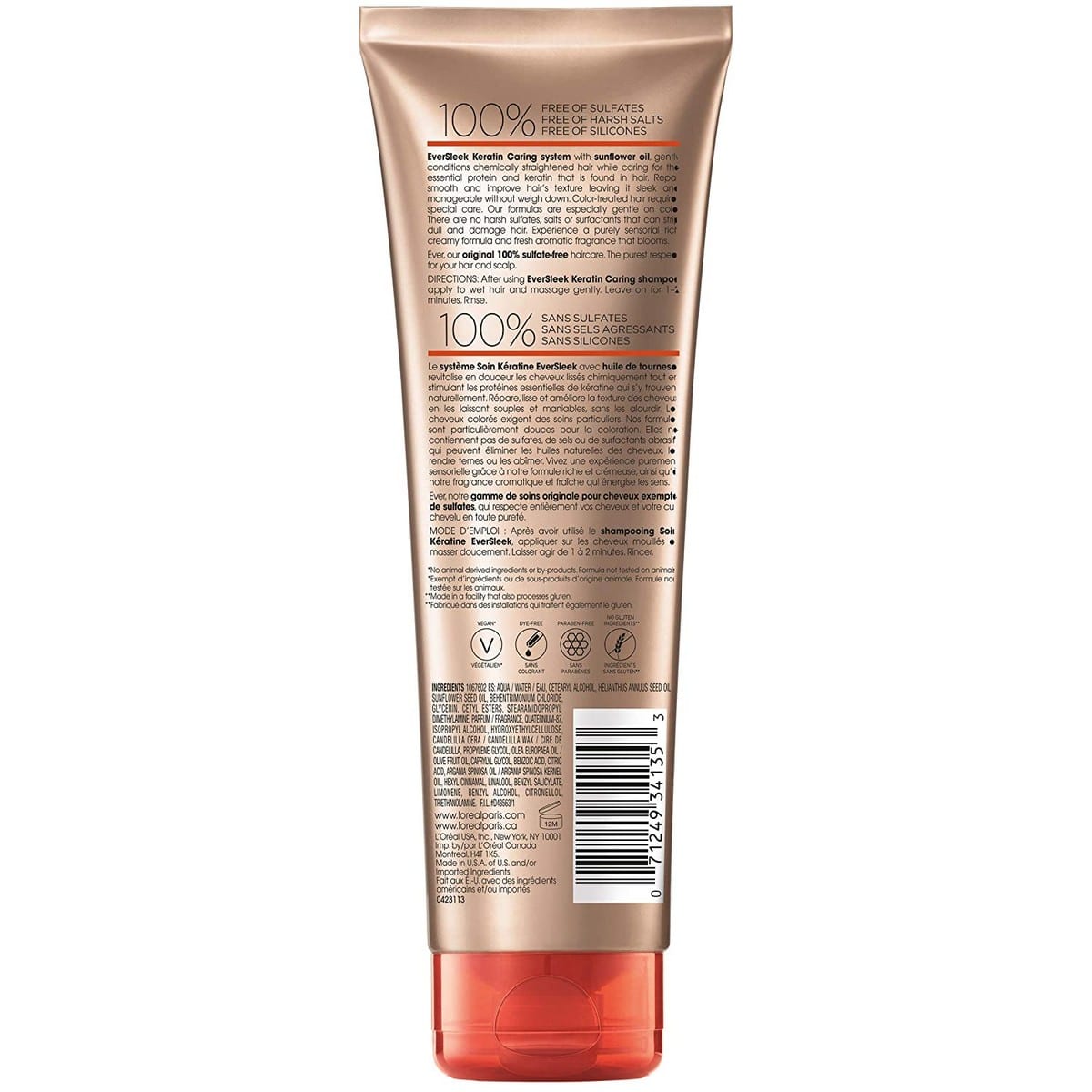 Loreal Eversleek Keratin Caring Conditioner (250 ml)