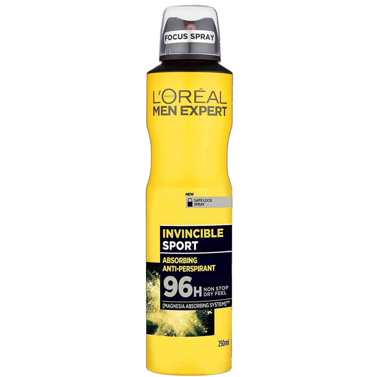 Loreal Men Invincible Sport Deodrant 96H (250ml)