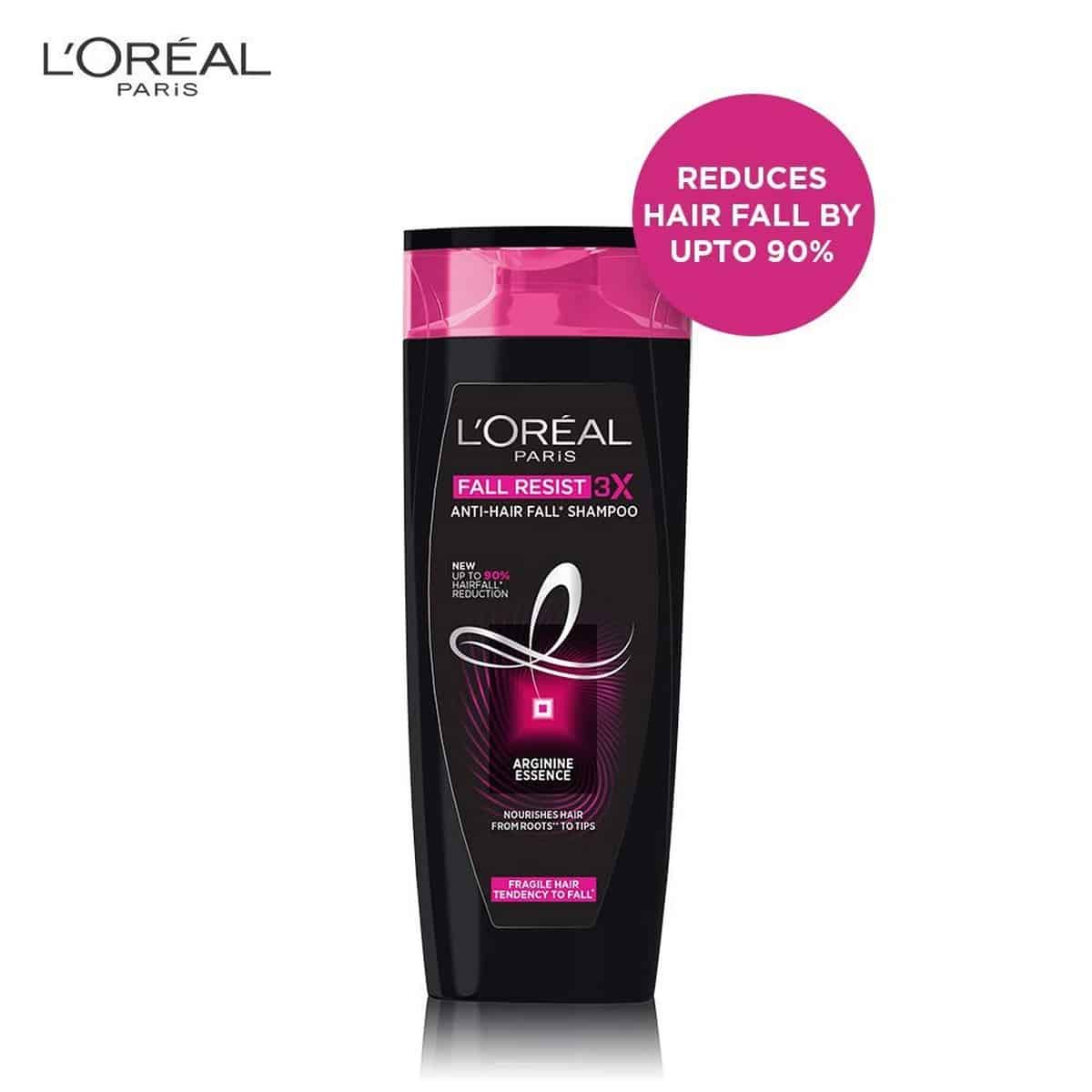 Loreal Paris Fall Resist 3X Anti-Hairfall Shampoo (396 ml)