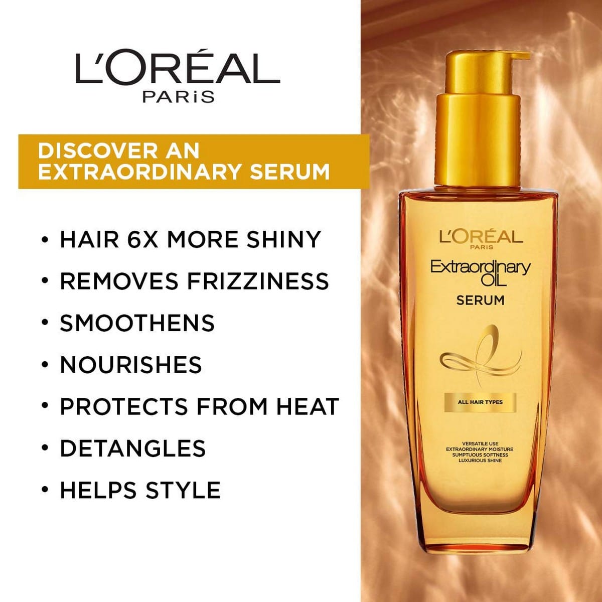 Loreal Paris Protection and Shine Serum (100 ml)