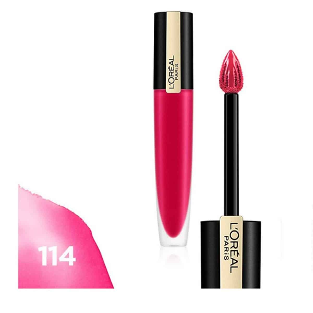 Loreal Signature Pink Matte Liquid Lipstick (7 ml)