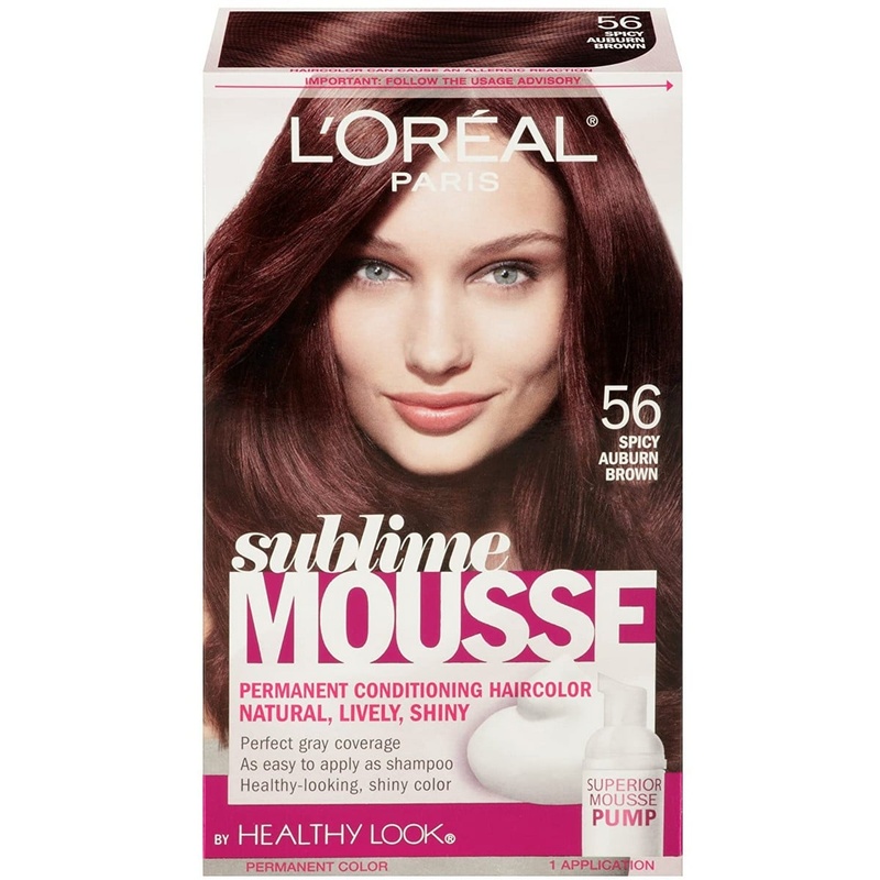 Loreal Sublime Mousse Hair Color (Spicy Auburn Brown)