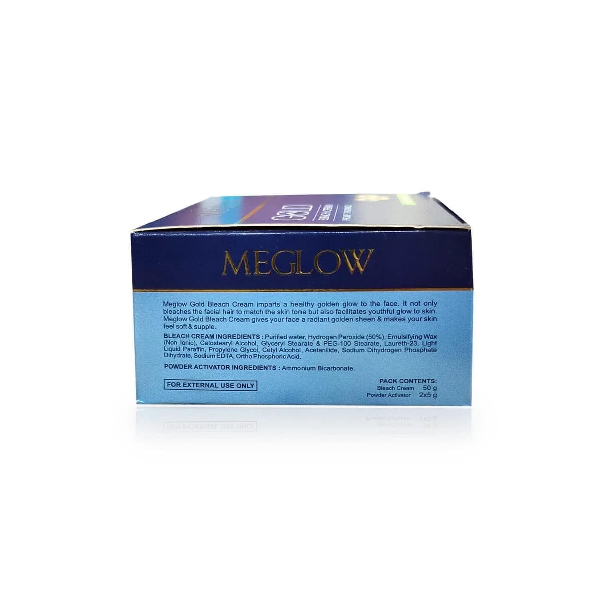 Meglow 24 Carat Gold Bleach Cream For Instant Glow (50 gm)