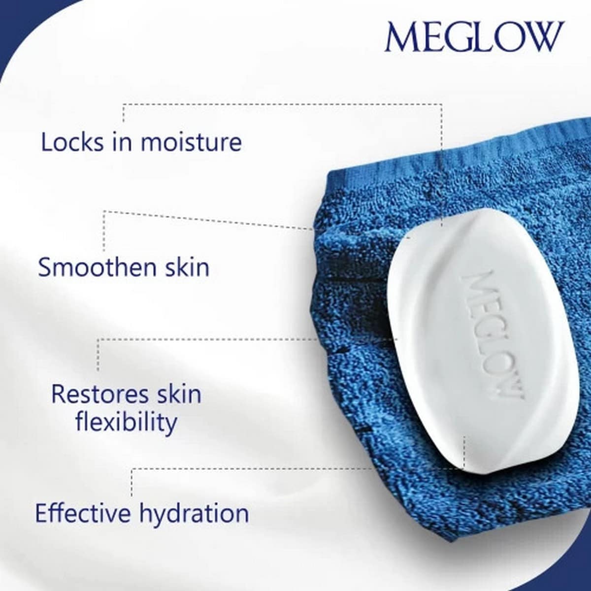 Meglow Luxurious Cream Bathing Bar (75 gm)