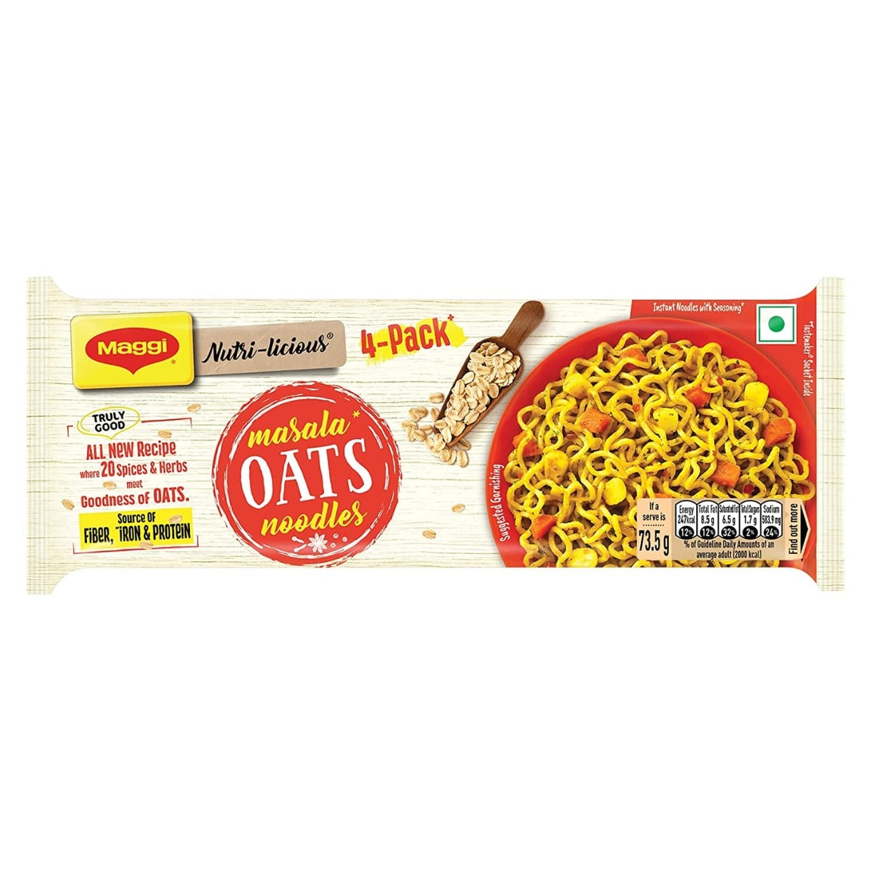 Nestle Maggi Masala Oats Instant Noodles (290 grams)