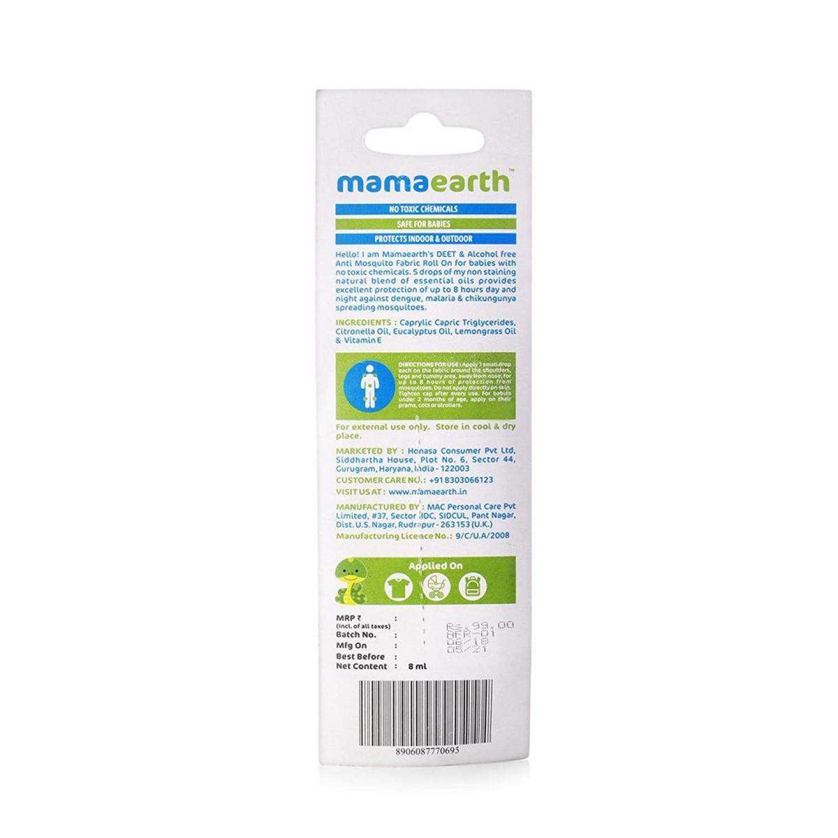 Mamaearth Anti Mosquito Fabric Roll On (8 ml)