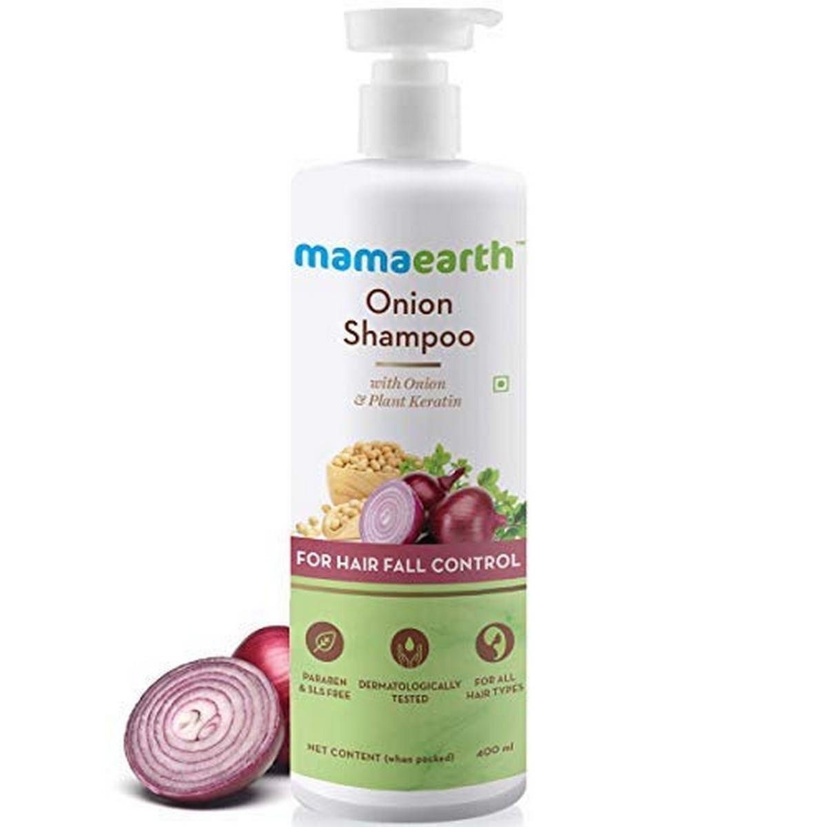 Mamaearth Onion Shampoo for Hair Growth (400ml)