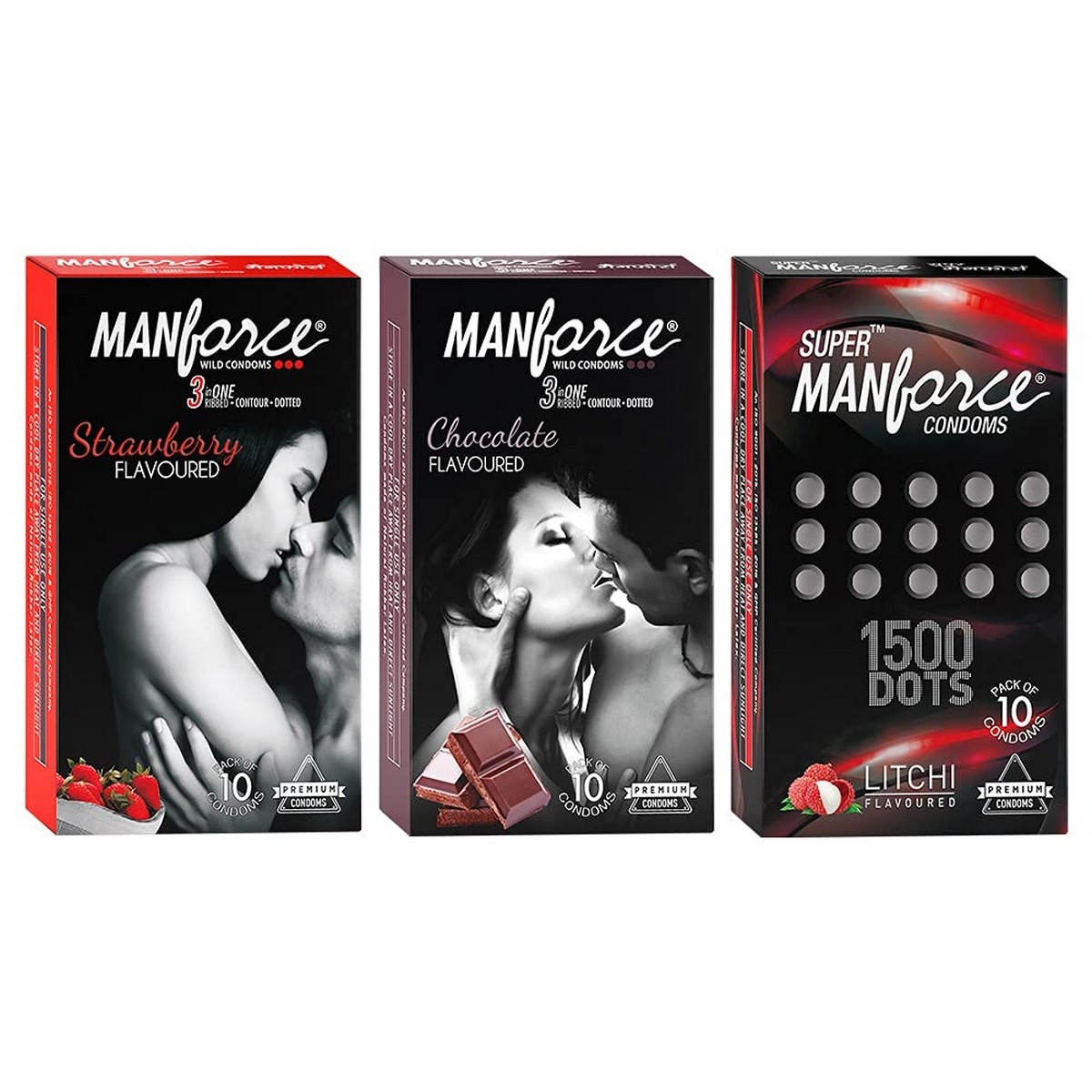 Manforce Condoms Combo Pack- 10 Pieces (Pack of 3)