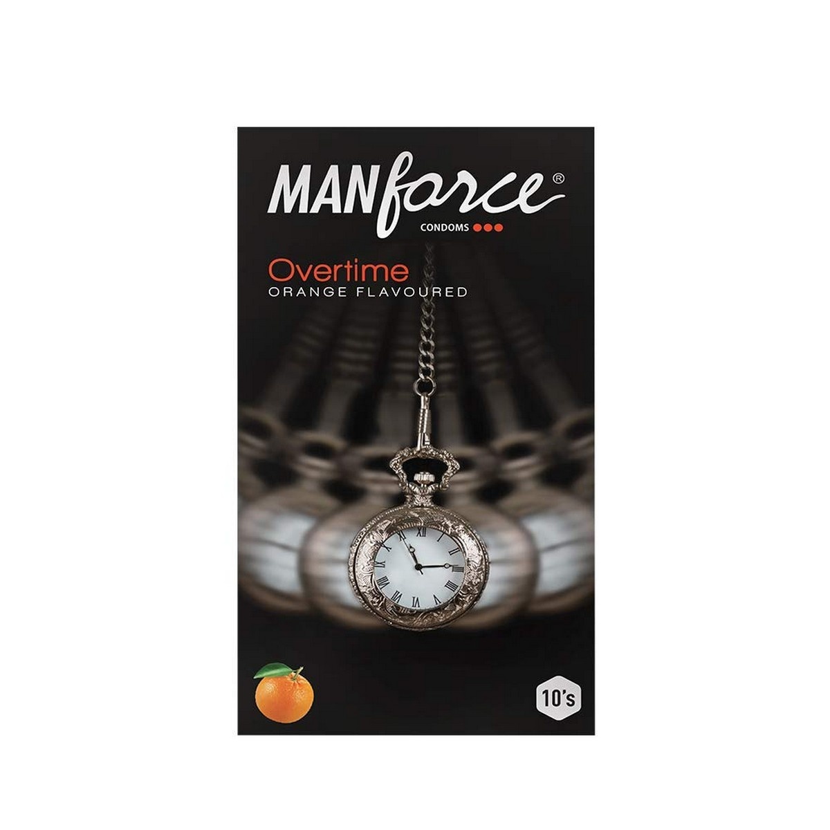 Manforce Extra Dotted OVERTIME ORANGE STAMINA Flavoured Condom-Set Of 2 ( 20 PS)