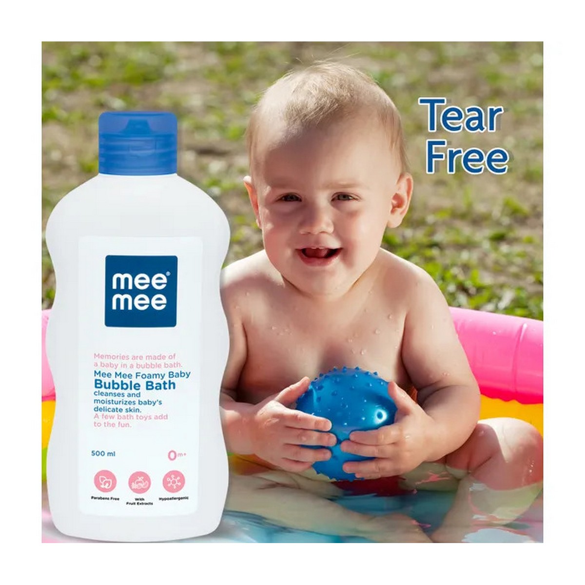 Mee Mee Gentle Baby Bubble Bath White (500ml)