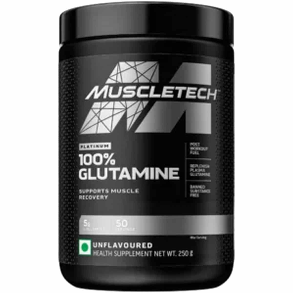 Muscletech Platinum 100% Glutamine Unflavoured (250 gm)