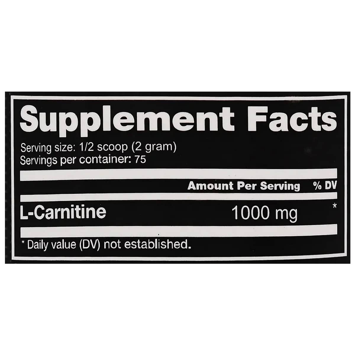 Muscletrail 100% PureÂ L-Carnitine (150 grams)