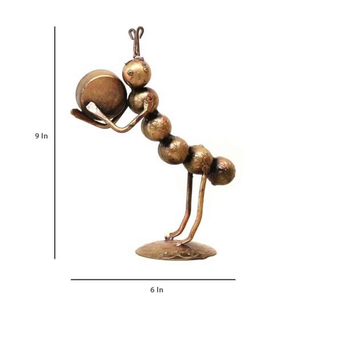 Iron Ant Shaped Showpiece Stand for Table