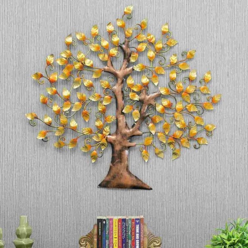 Iron Made Mythological Scroll Tree for Wall Decor