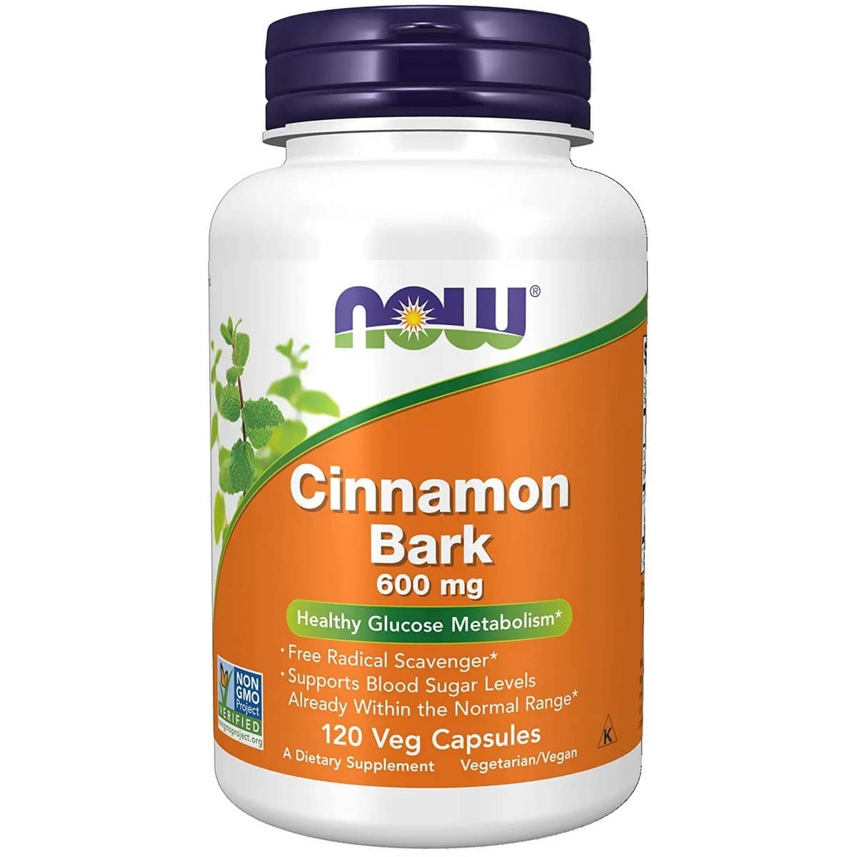 NOW Foods Cassia Cinnamon Bark 600mg (120 Capsules)