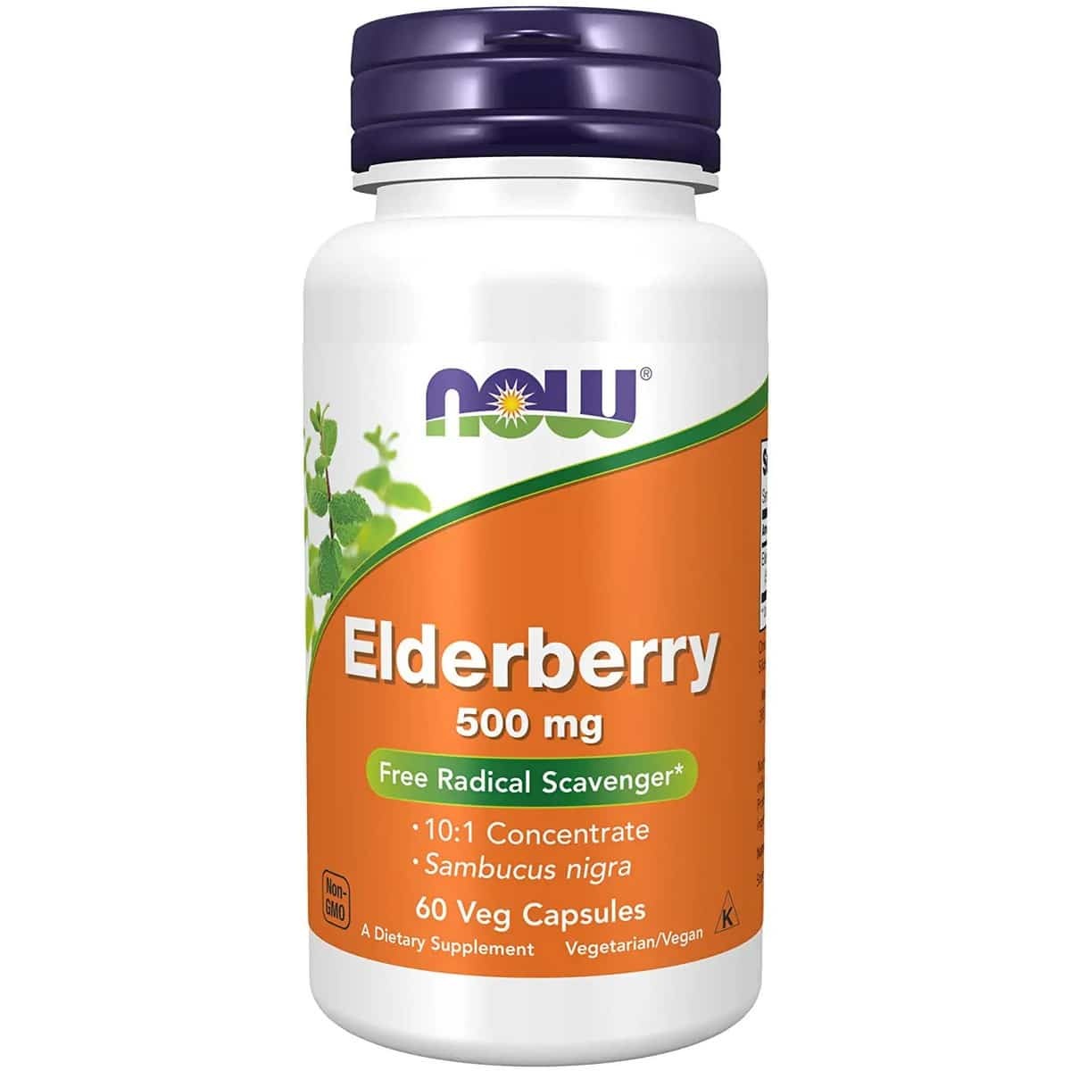 NOW Foods Elderberry 500 mg (60 capsules)