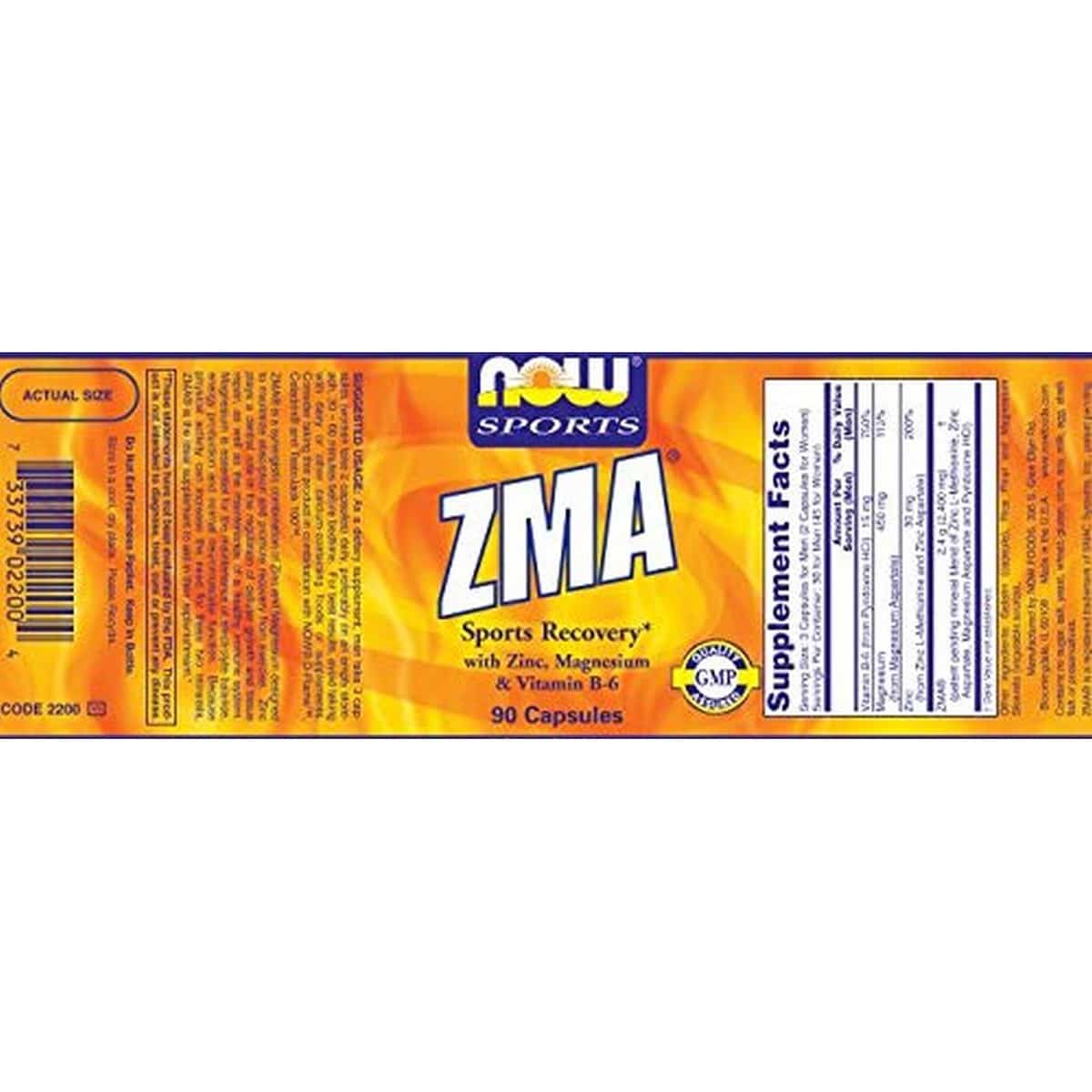 NOW Foods Now Sports ZMA capsule (90 capsules)