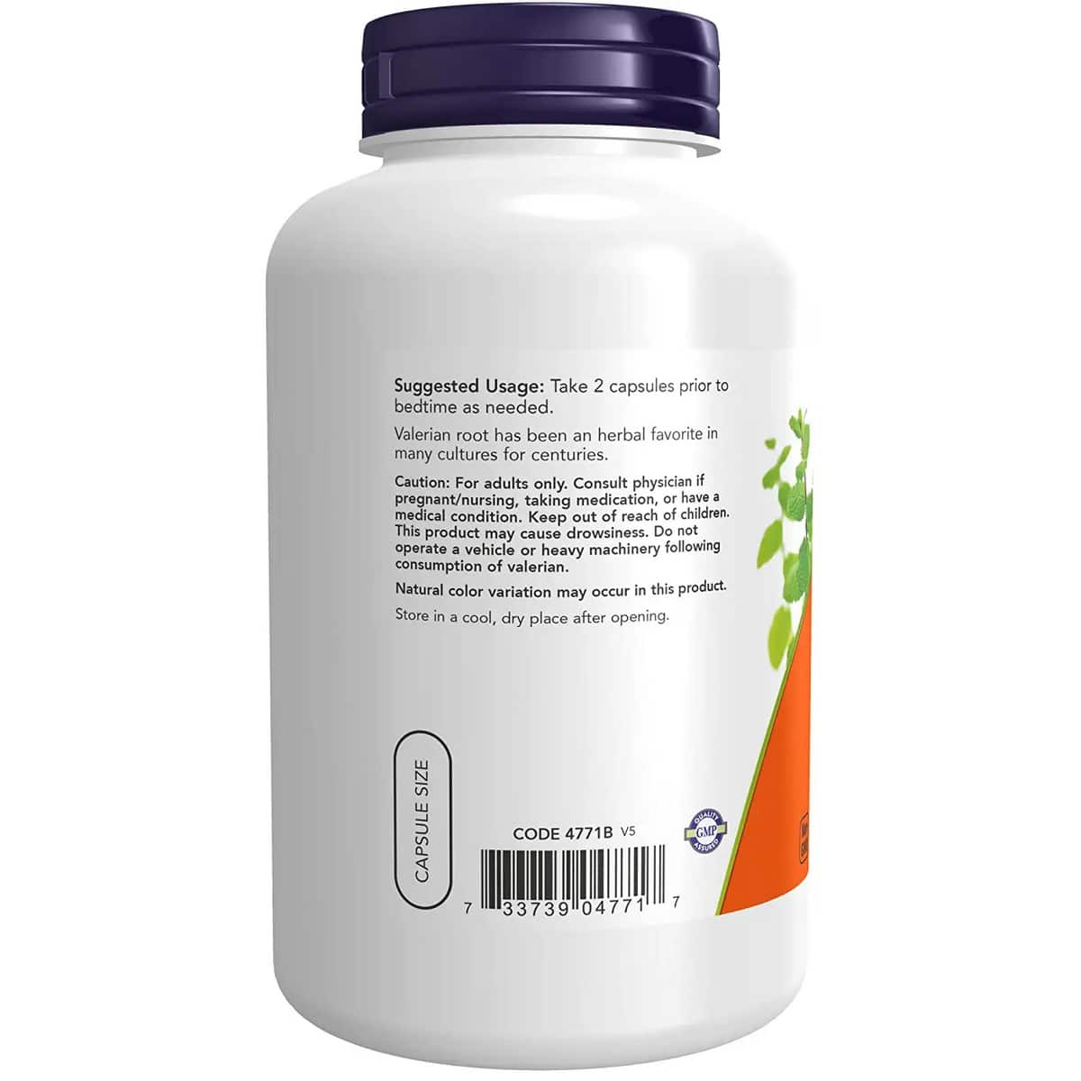 NOW Foods Valerian Root 500mg (250 capsules).