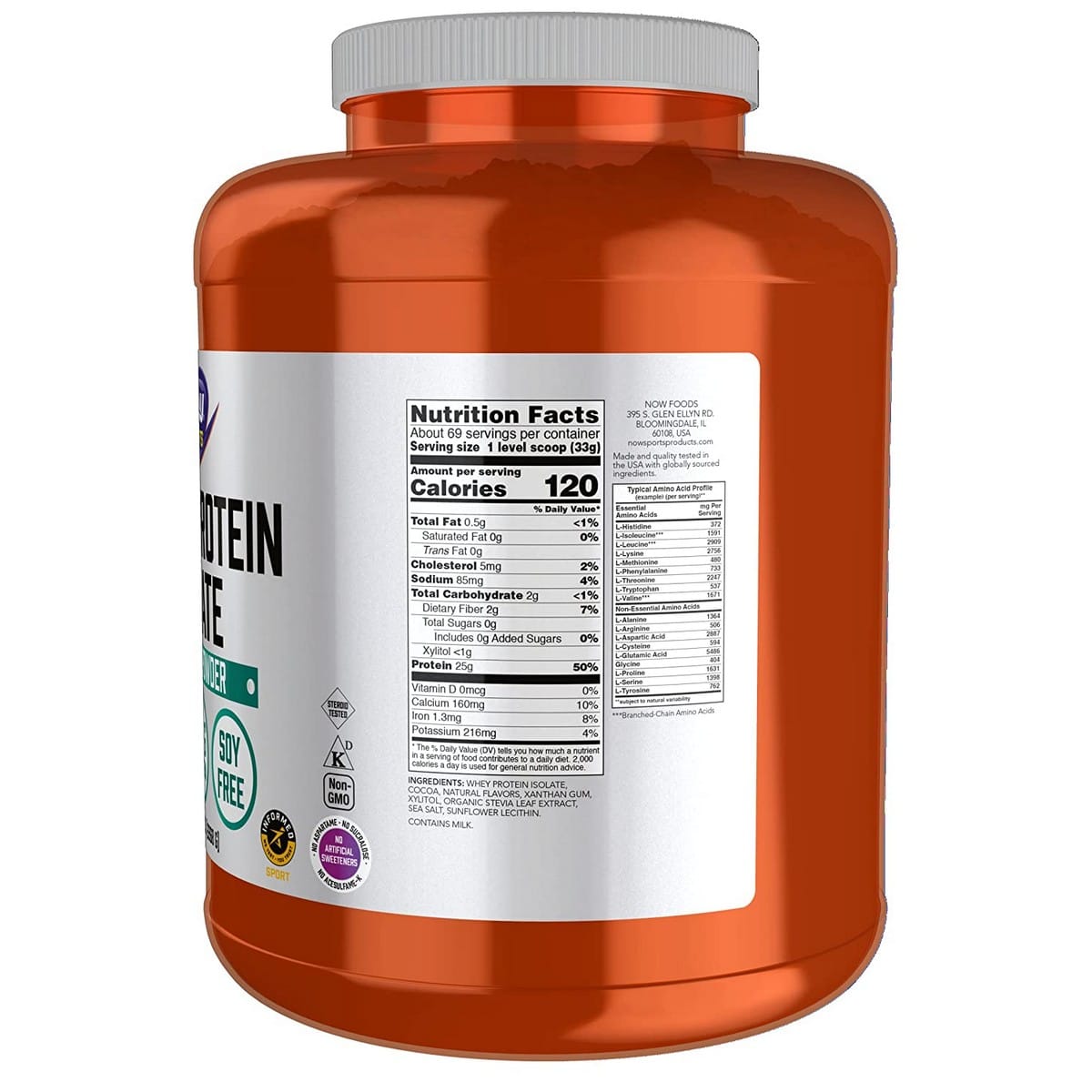 NOW Foods Whey Protein Isolate Jar (2268 grams)