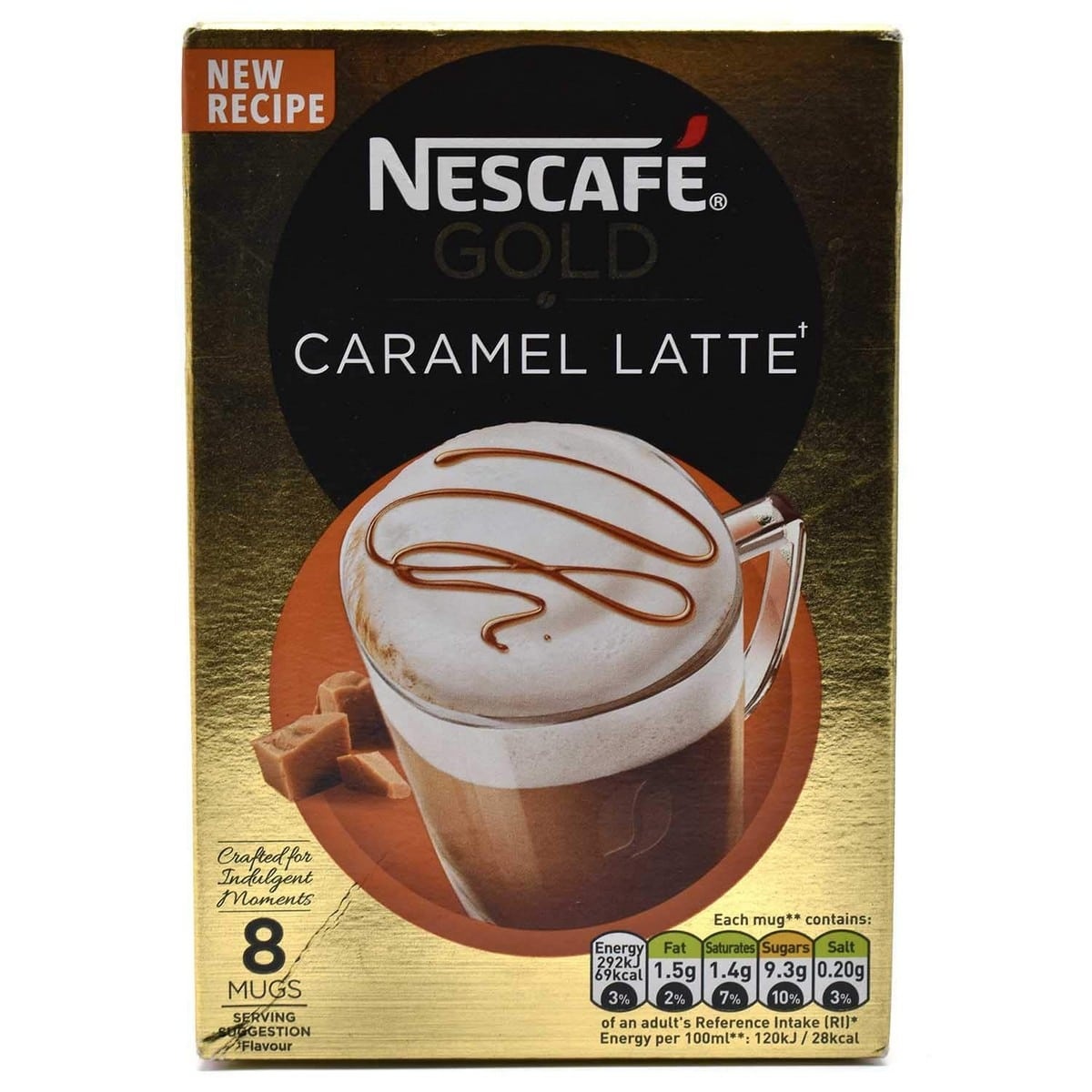 Nescafe Gold Caramel Latte 8 sachet (136g)