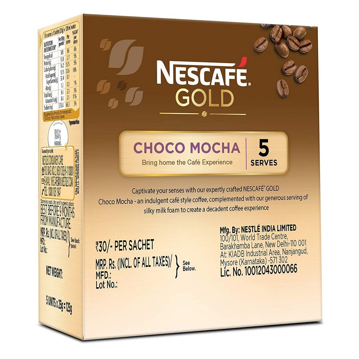 Nescafe Gold Choco Mocha Coffee (125 grams)