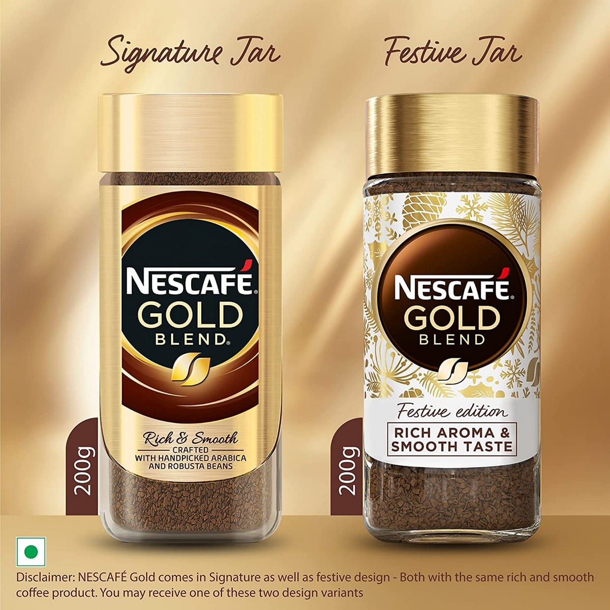 Nescafe Gold Rich And Smooth Coffee Powder (200 Grams) With Glass Jar