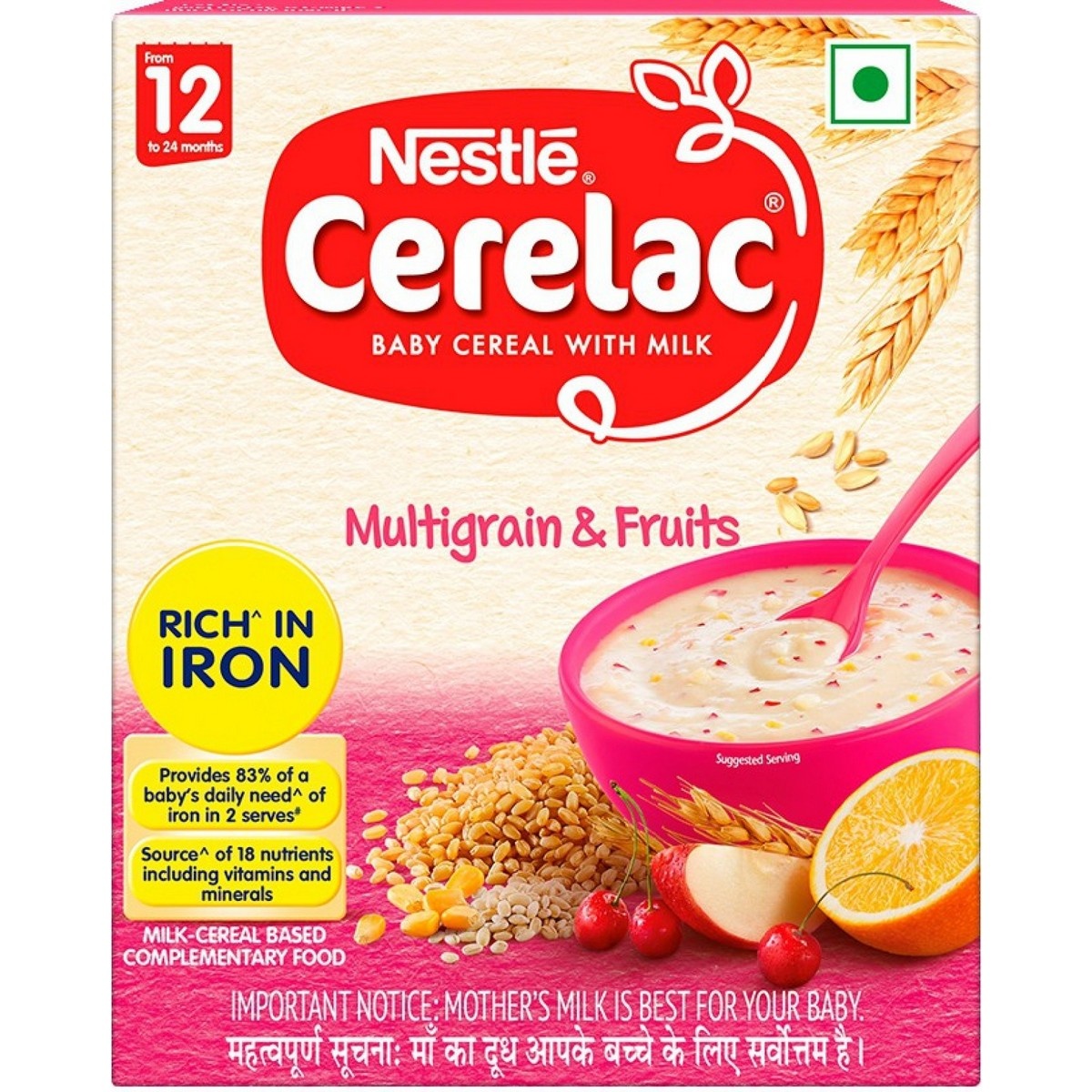 Nestle Cerelac Multigrain & Fruits CerealÂ (300 grams)