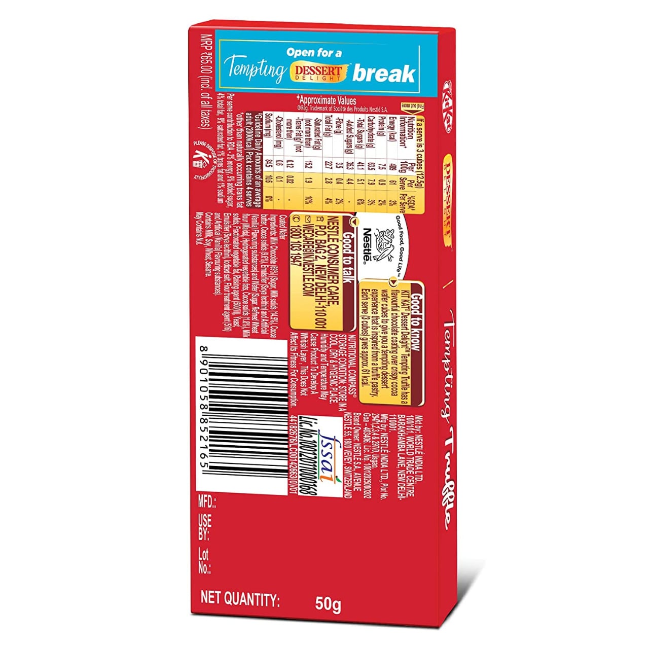 Nestle KitKat Dessert Delight Chocolate (50 g)