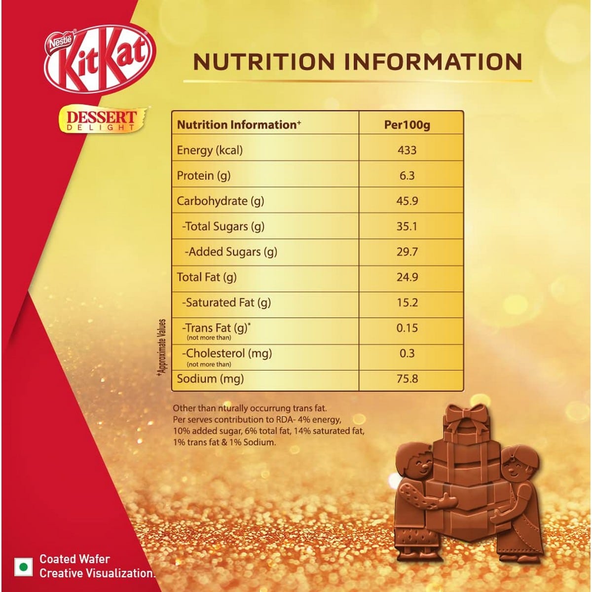 Nestle KitKat Dessert Delight Rich Choco Fudge (162 grams)