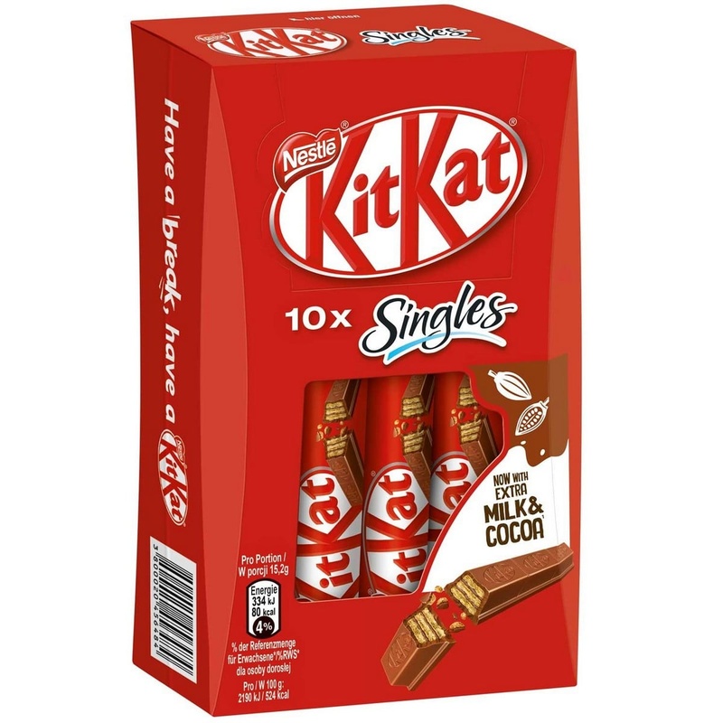 Nestle KitKat Singles Chocolate Bars (450 Grams)