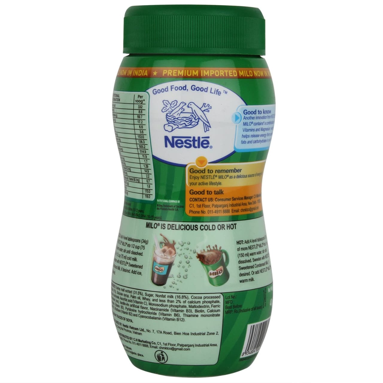 Nestle Milo Chocolate Milk Powder (400 grams)