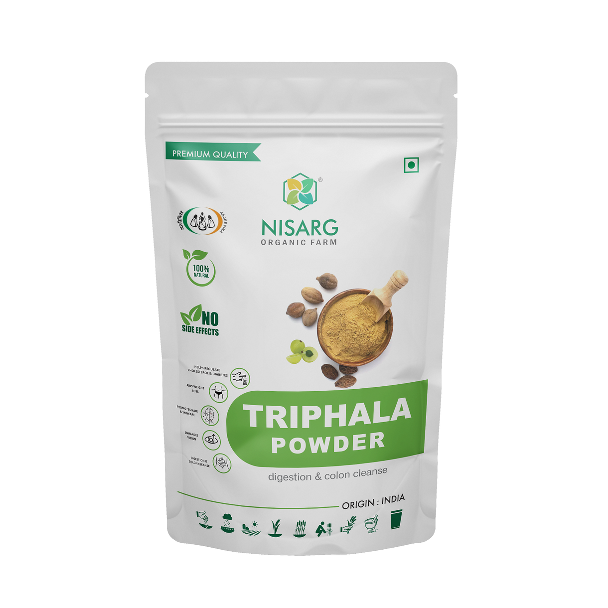 Nisarg Organic Triphala Powder (100 Gm)