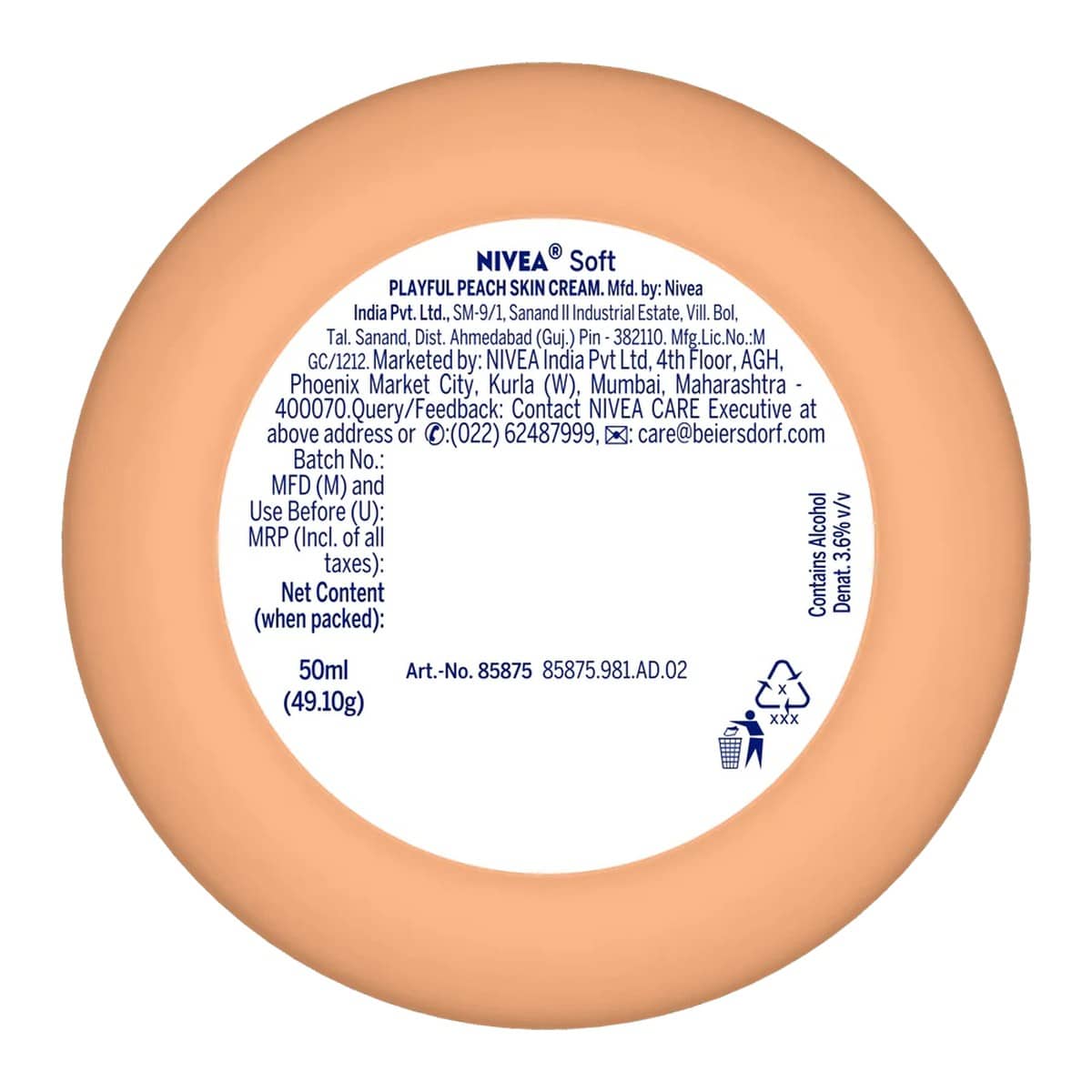 Nivea Soft Moisturising Cream Playful (100 ml)