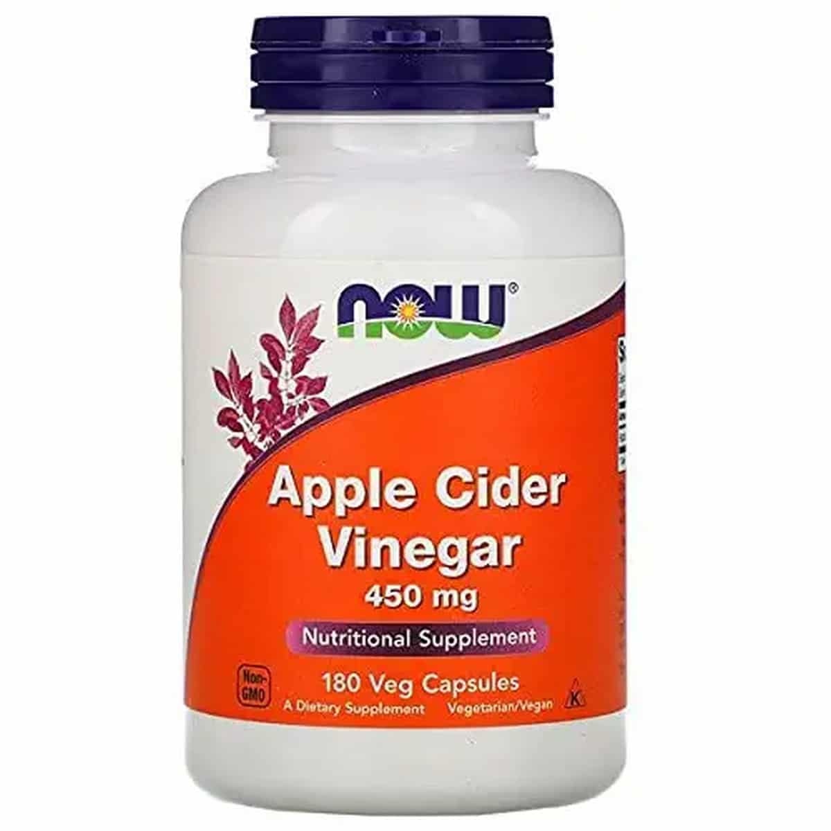 Now Foods Apple Cider Vinegar 450 mg (180 capsules)