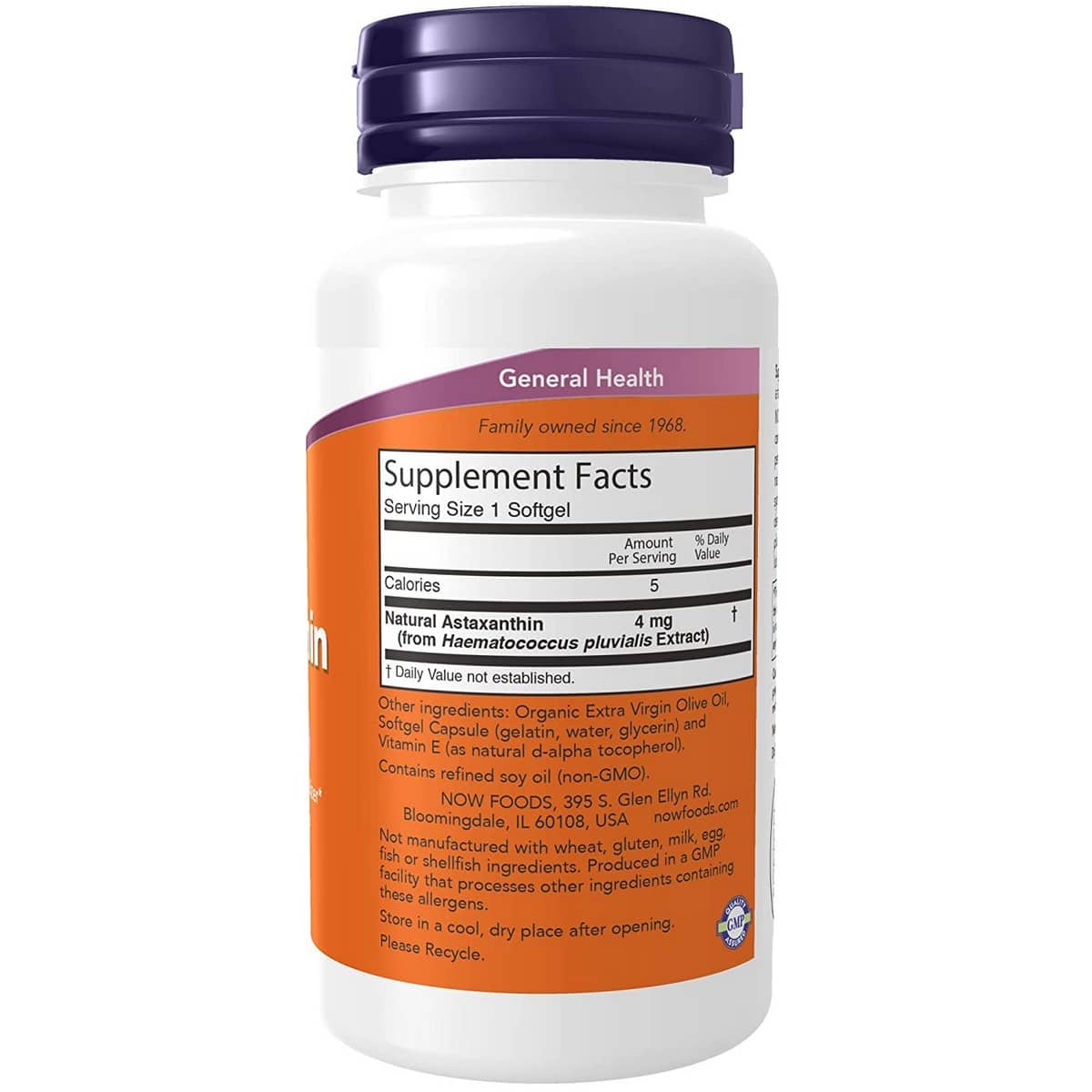 Now Foods Astaxanthin Softgels 4 mg (90 softgels)