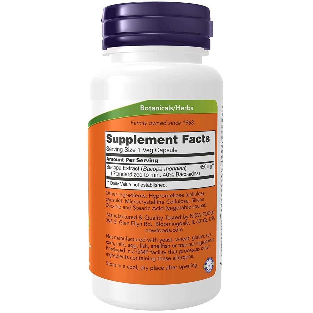 Now Foods Bacopa Extract 450 mg (90 capsules)