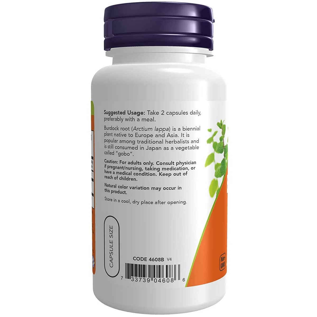 Now Foods Burdock Root 430 mg (100 capsules)