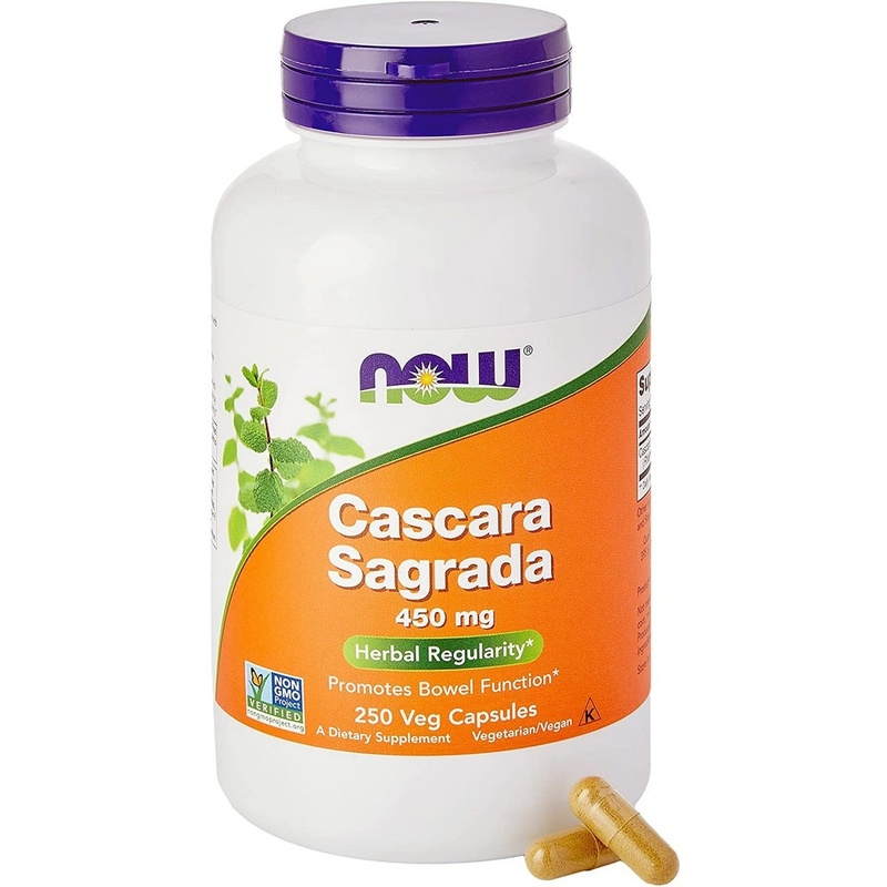 Now Foods Cascara Sagrada 450 mg (250 capsules)