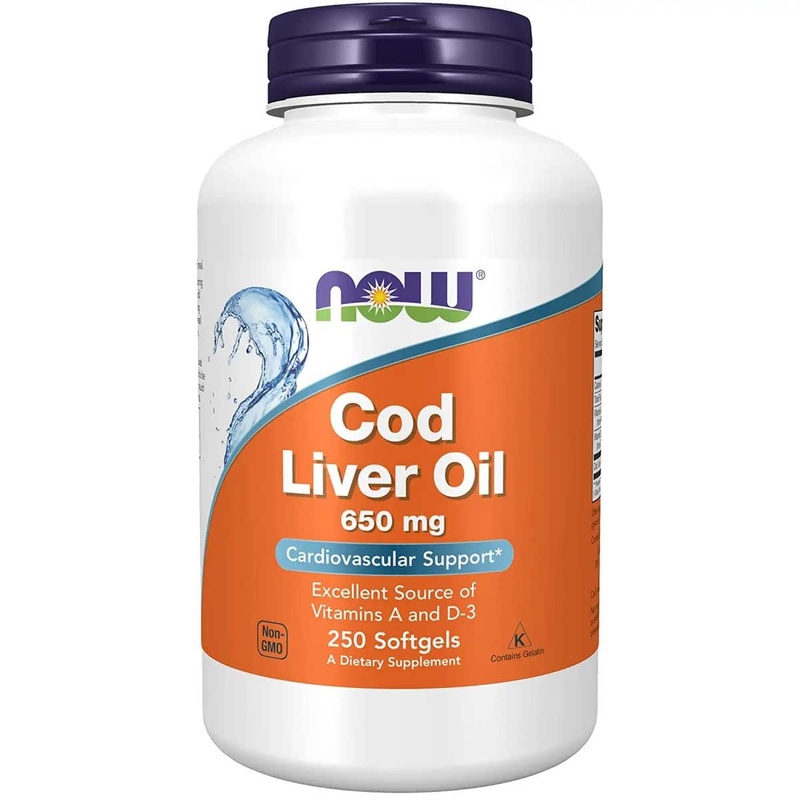 Now Foods Cod Liver Oil 650 mg (250 softgels)