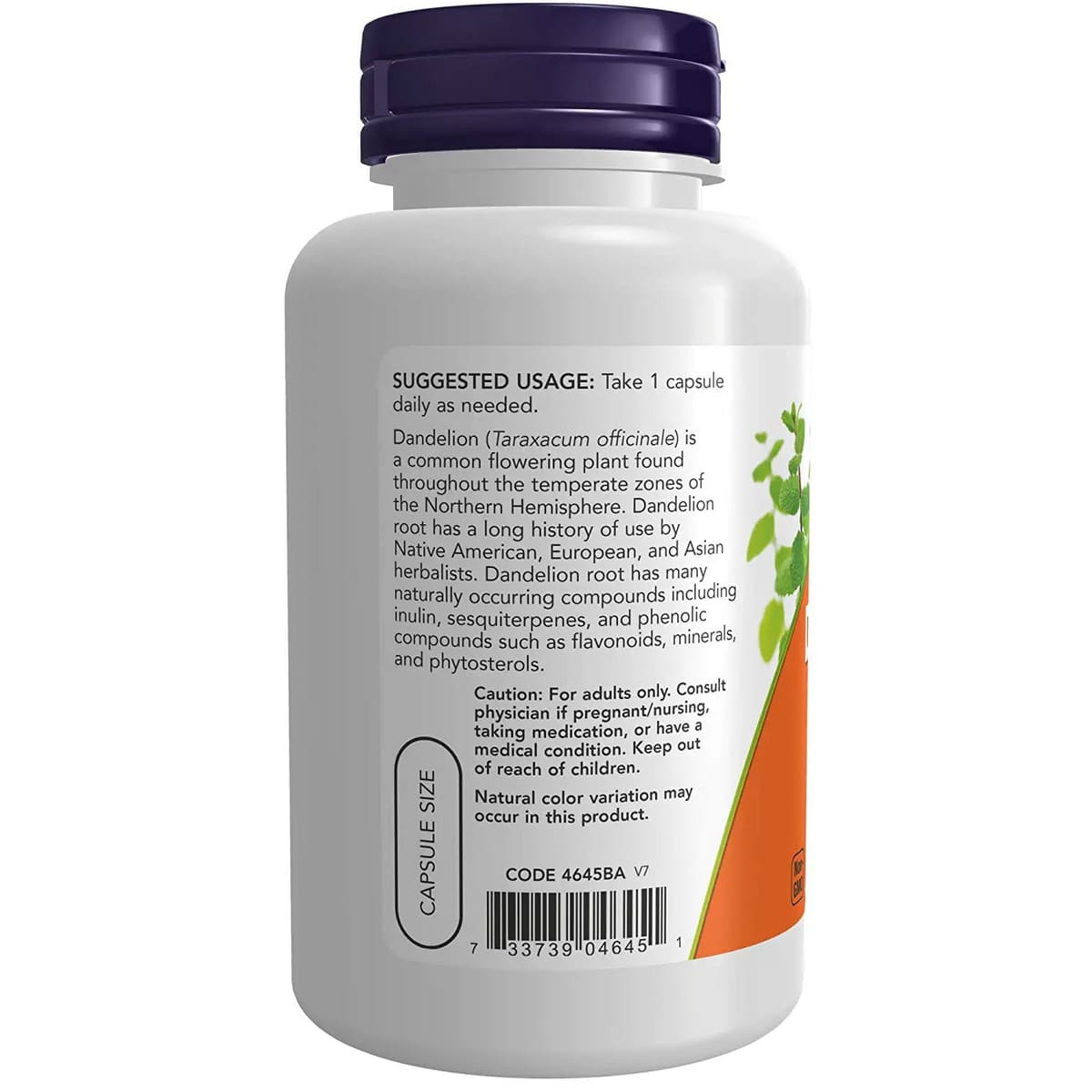 Now Foods Dandelion Root 500mg (100 capsules)