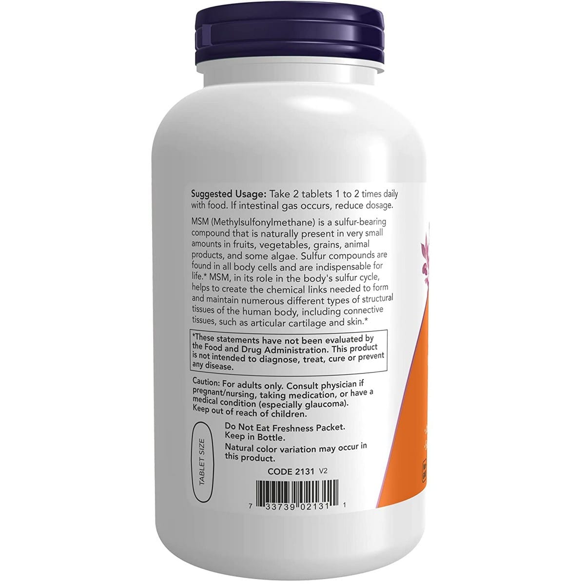 Now Foods MSM 1500 mg (200 tablets)