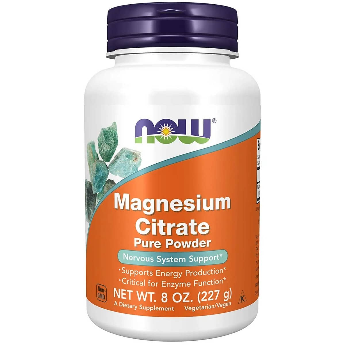 Now Foods Magnesium Citrate 100% Pure Powder 8 Oz (227 grams)