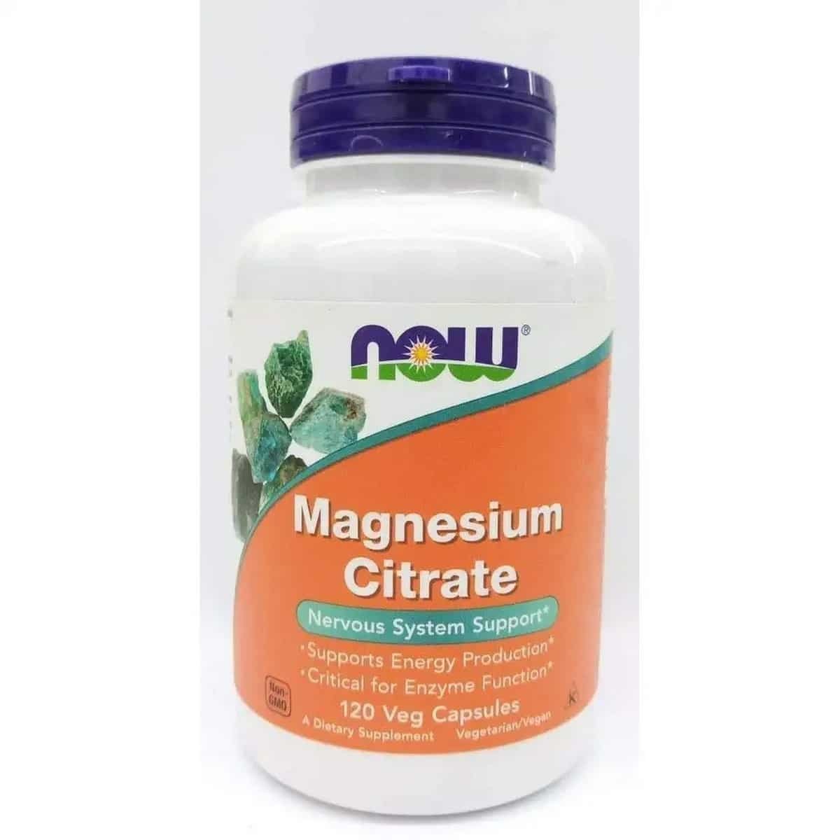 Now Foods Magnesium Citrate 400 mg (120 capsules)