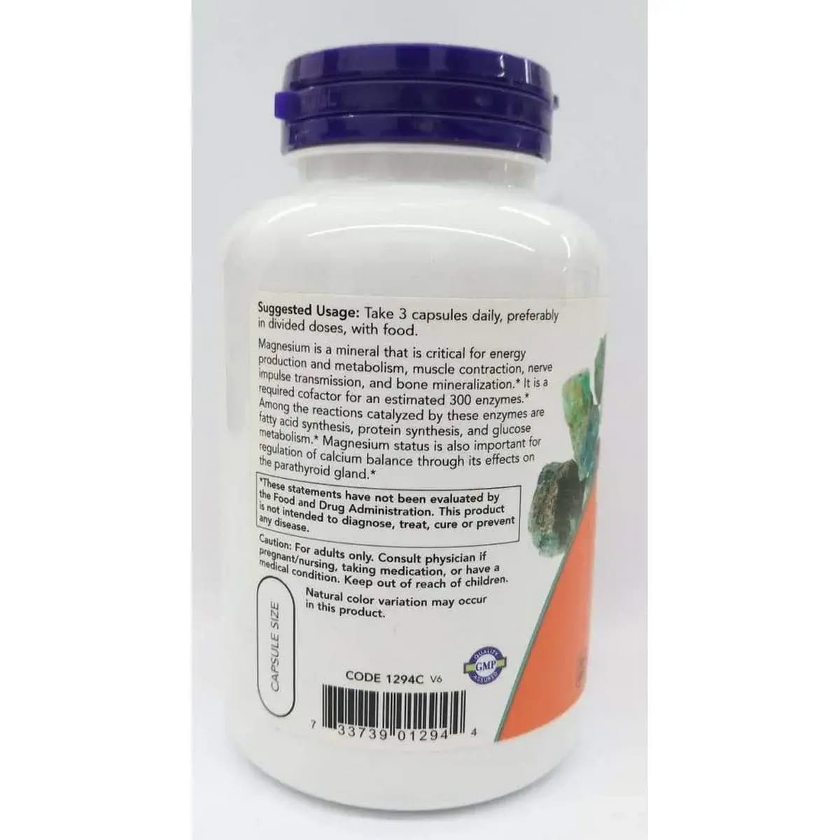 Now Foods Magnesium Citrate 400 mg (120 capsules)