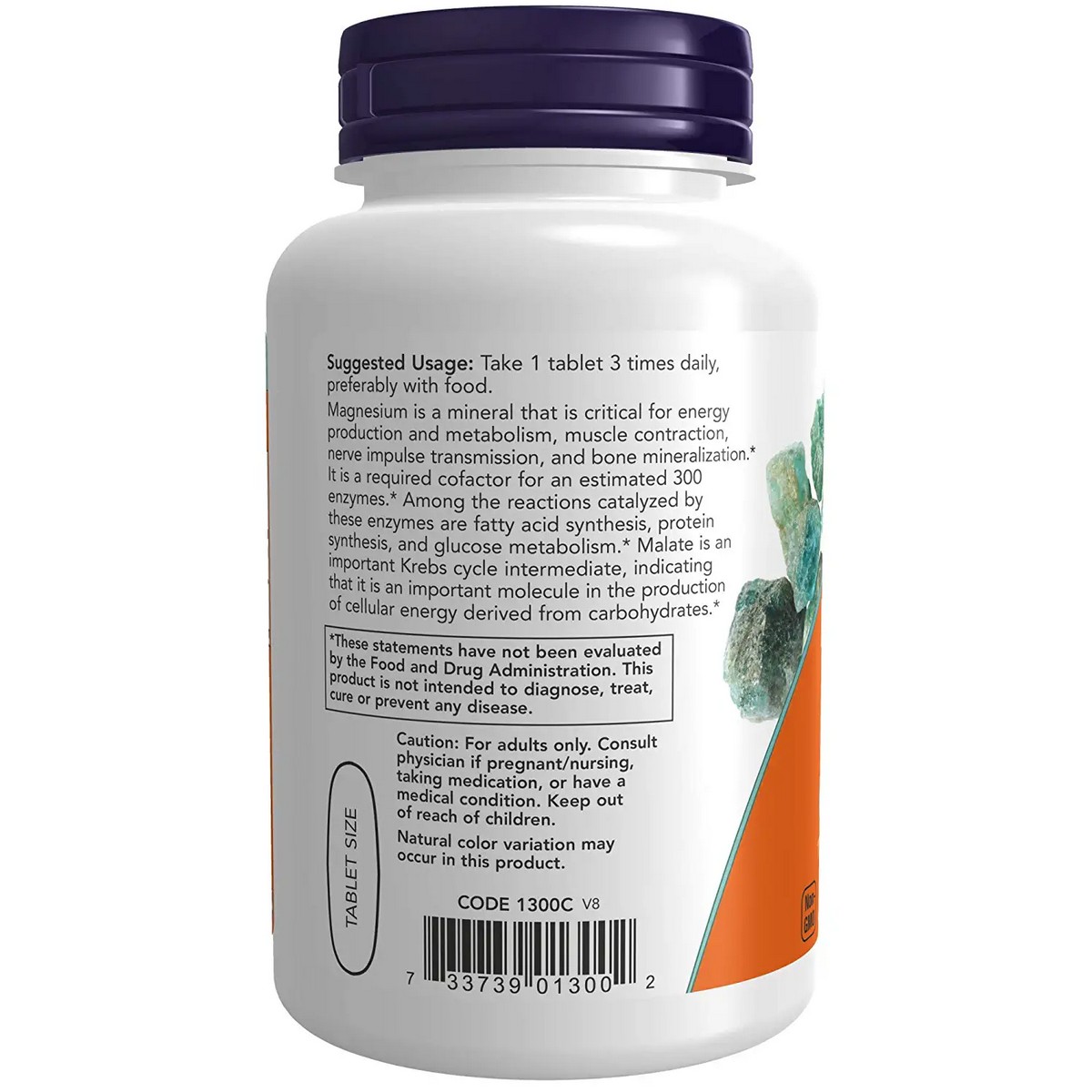 Now Foods Magnesium Malate 1000 Mg Nervous System Support Capsules (180 capsules)