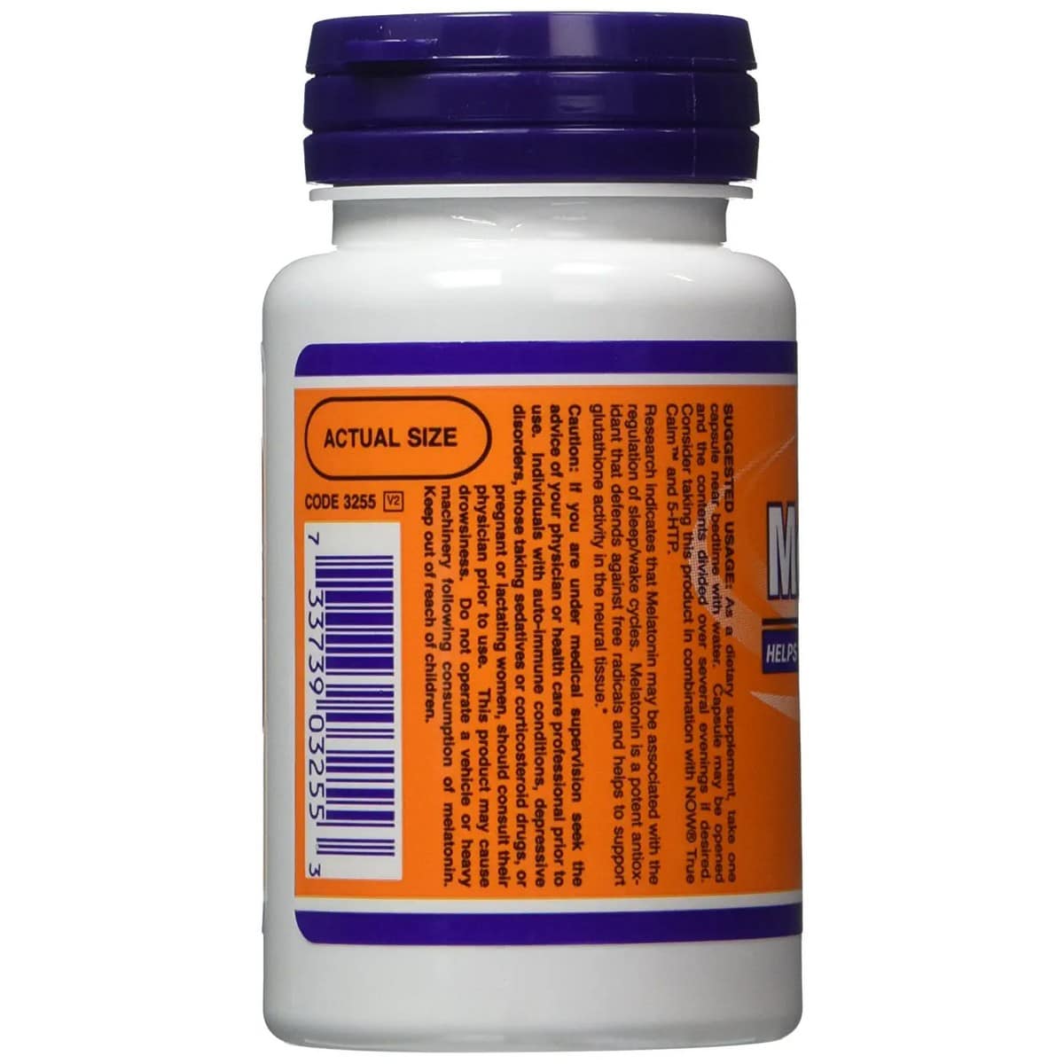 Now Foods Melatonin 3mg, Healthy Sleep Cycle (60 Capsules)