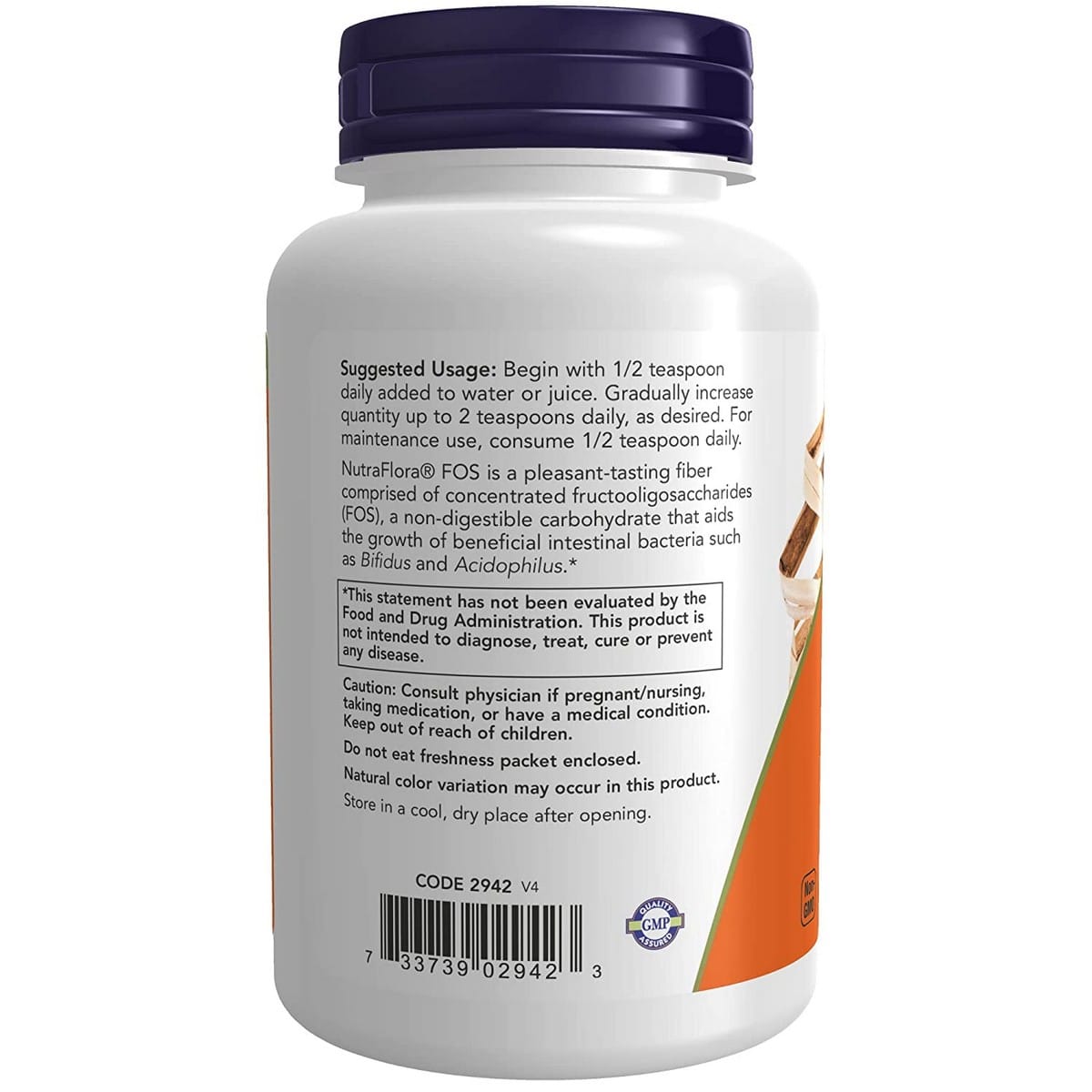 Now Foods NutraFlora FOS Pure Powder (113 grams)