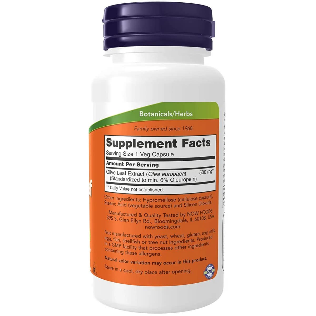 Now Foods Olive Leaf Extract 500mg Veg-capsules (60 capsules)