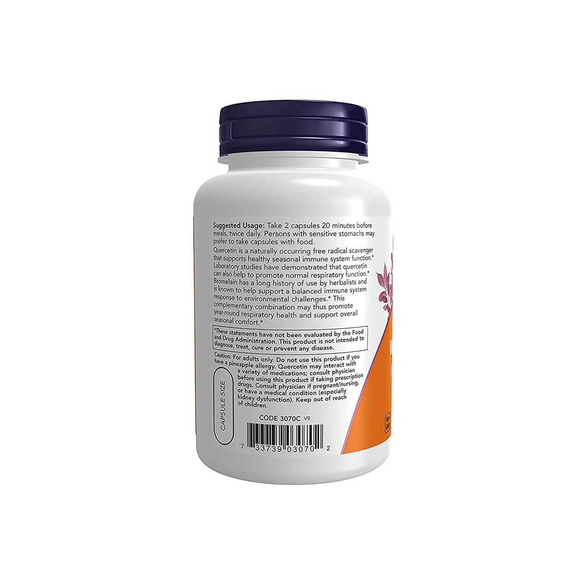 Now Foods Quercetin w/Bromelain (120 capsules)